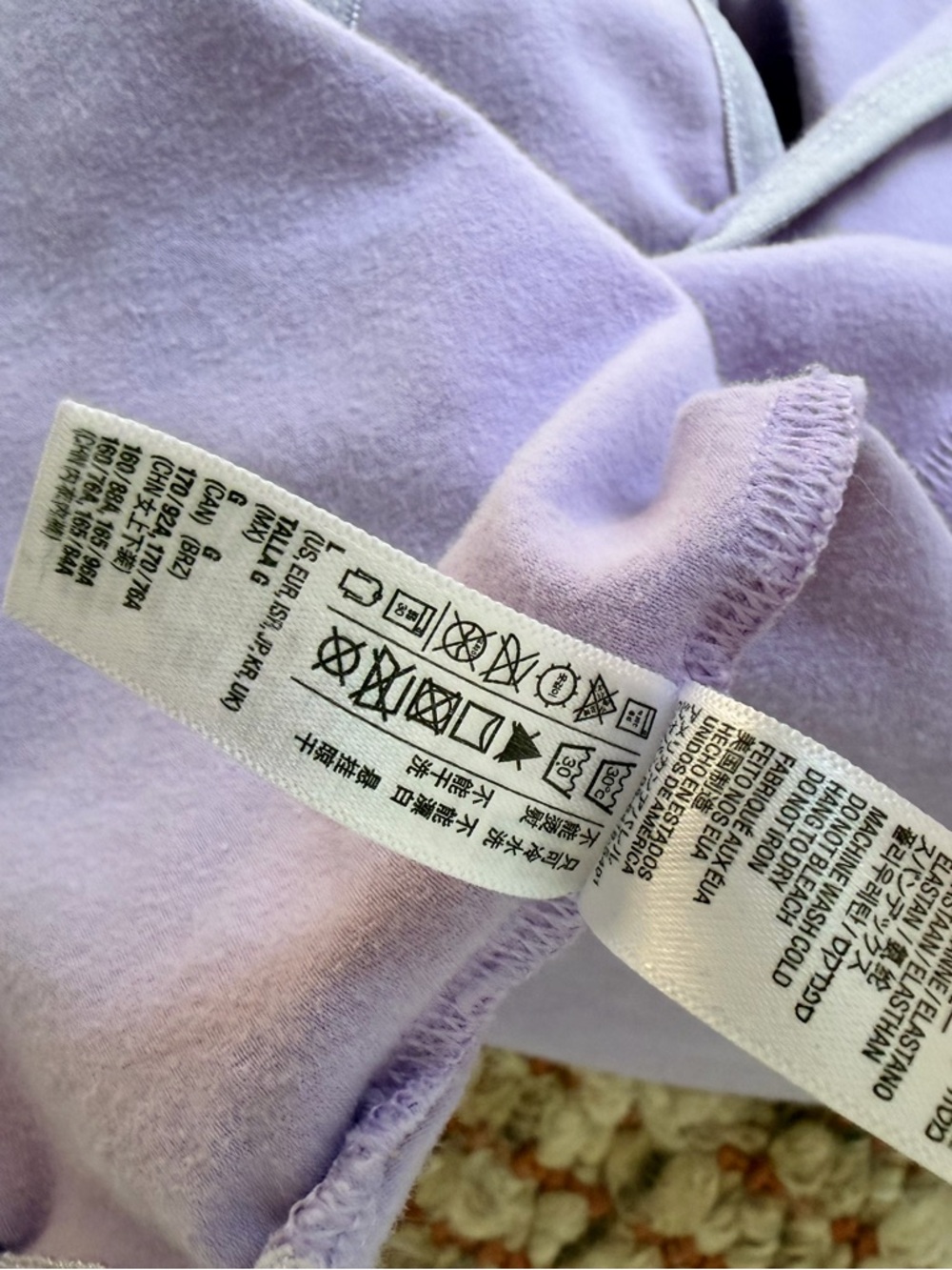 American Apparel Lilac Scoop Neck Bodysuit - Picture 4 of 4